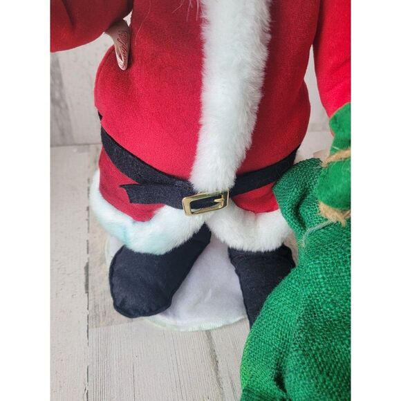 Annalee 1989 AS IS santa claus 16" large toy sack bag Xmas figure - Picture 4 of 16